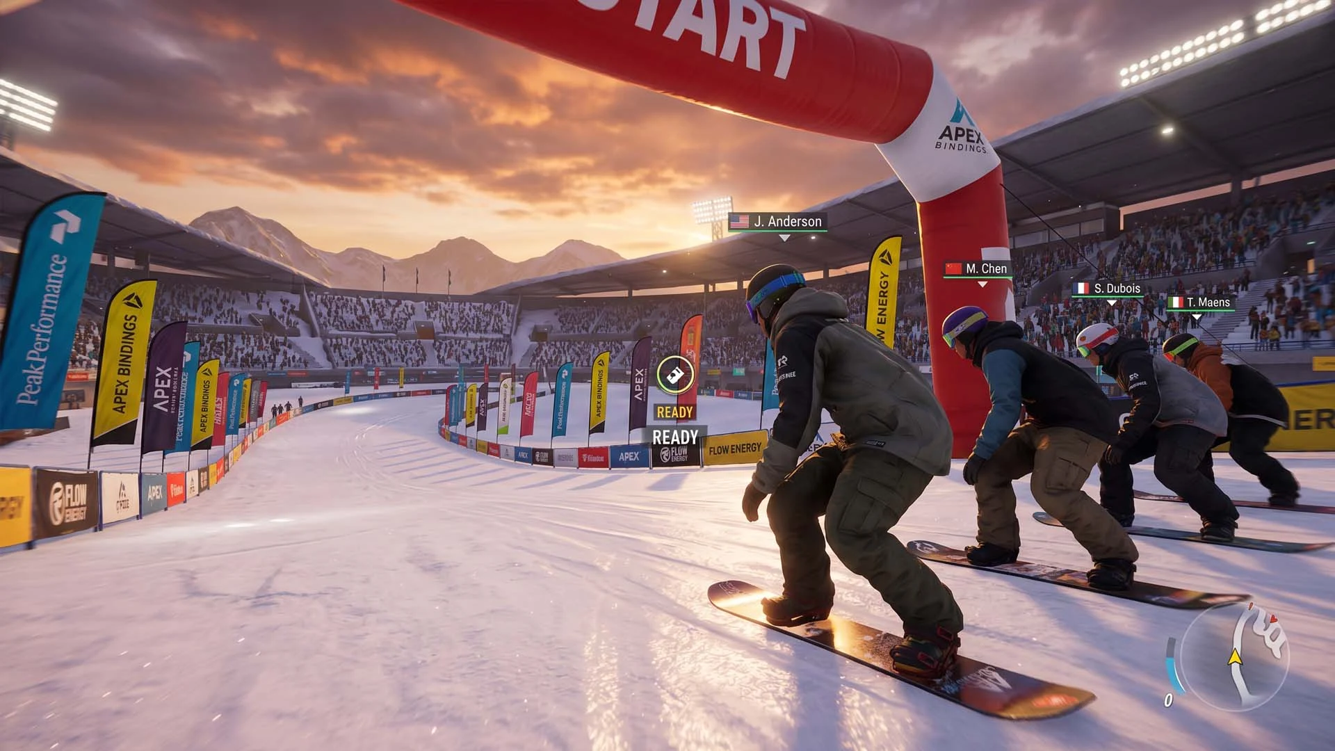 Downhill Snowboard Racing screenshot